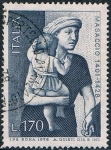 Stamps : Europe : Italy :  550º ANIV. DE LA MUERTE DEL PINTOR TOMMASO DI SER GIOVANNI, MASACCIO