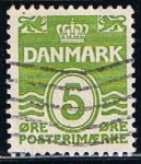 Stamps Denmark -  Scott  61  Cifras