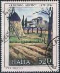 Stamps Italy -  ARTE ITALIANO. PAISAJE POR ARDENGO SOFFICI