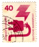 Stamps : Europe : Germany :  serie prevencion de accidente