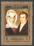 Stamps United Arab Emirates -  Ajman - Chopin, su madre y su padre