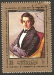 Stamps United Arab Emirates -  Frederick Chopin