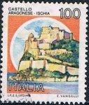 Stamps Italy -  CASTILLO ARAGONESE, ISCHIA (NÁPOLES)