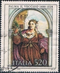 Stamps Italy -  ARTE ITALIANO. SANTA BÁRBARA, DE PALMA EL VIEJO