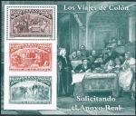 Stamps : Europe : Spain :  HB COLON Y EL DESCUBRIMIENTO. SOLICITANDO EL APOYO REAL