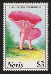 Stamps America - Saint Kitts and Nevis -  SETAS-HONGOS: 1.198.014,00-Cantharellus cinnabarinus