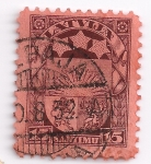 Stamps Europe - Latvia -  escudo