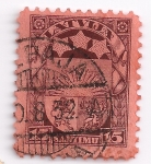 Sellos de Europa - Letonia -  escudo