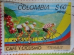 Stamps Colombia -  CAFÉ Y CICLISMO-Orgullo Colombiano- Equipo Colombiano de los Granos de Café.