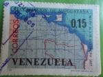 Stamps Venezuela -  Reclamación de su Guayana(Mapa deJ.M. Restrepo 1827)