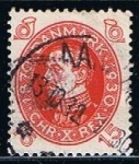 Stamps Denmark -  Scott  214  Cristian X