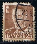 Stamps Denmark -  Scott  308  Frederik  IX