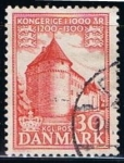 Sellos de Europa - Dinamarca -  Scott  345  Castillo  Nyborg