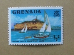 Stamps : America : Grenada :  Carreras de Yates.