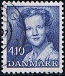 Sellos de Europa - Dinamarca -  Scott  801  Reina Margrethe II