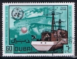 Stamps United Arab Emirates -  Scott  121  Buque meteorologico (4)