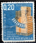 Stamps : America : Venezuela :  1960 Censo Nacional	