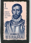Sellos de Europa - Espa�a -  1529- FORJADORES DE AMERICA. DIEGO GARCIA DE PAREDES  ( 1510-1563 ).