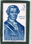 Stamps Spain -  1532- FORJADORES DE AMERICA. JOSE DE GALVEZ  ( 1720-1787 ).