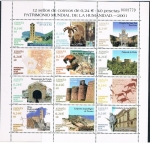 Stamps Spain -  PATRIMONIO MUNDIAL DE LA HUMANIDAD 2001