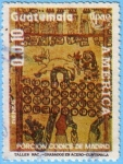 Stamps Guatemala -  Porción Codice de Madrid