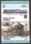Stamps : Oceania : Tuvalu :  locomotora británica