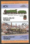 Stamps : Oceania : Tuvalu :  locomotora británica