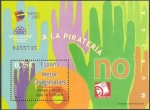 Stamps Spain -  3949 - Música, no a la piratería