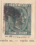 Stamps Cuba -  Alfonso XII Ed 1878