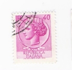 Stamps : Europe : Italy :  Moneda de Siracusa (repetido)