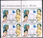Stamps : Europe : Spain :  AÑO INTERNACIONAL DE LA MUJER