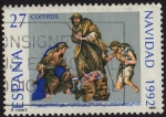 Stamps Spain -  3227.- Navidad´92.(35 Serie). Nacimiento