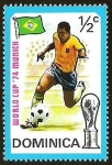 Sellos de America - Dominica -  WORLD CUP 1974 MUNICH - BRASIL