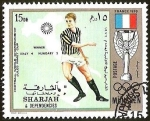 Stamps United Arab Emirates -  FRANCIA 1938 - FOOTBALL WORLD CHAMPIONBHIP - JULES RIMET CUP 