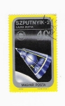 Stamps : Europe : Hungary :  Szputnyik-2 (repetido)