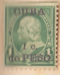 Stamps : America : Cuba :  Presidente Benjamin Franklin Ed. 1899