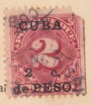 Sellos de America - Cuba -  Numerico Ed. 1899