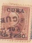 Sellos de America - Cuba -  Presidente Mint Hinged Ed. 1899