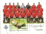 Stamps Spain -  4429 - Selección Española de fútbol, Campeona de Europa 2008