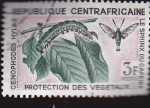 Stamps Africa - Central African Republic -  protecion de los vegetales