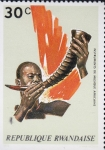 Stamps Rwanda -  instrumentos musicales