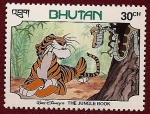 Stamps : Asia : Bhutan :  El libro de la selva
