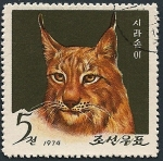 Stamps North Korea -  Lince Caracal