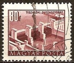 Stamps Hungary -  Presa de Tiszalök