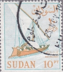 Sellos del Mundo : Africa : Sudan : barco