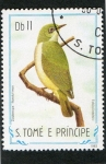 Stamps S�o Tom� and Pr�ncipe -  AVES.  ZOSTEROPS  FICEDULLINUS