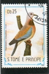 Stamps S�o Tom� and Pr�ncipe -  AVES.  STIGMATOPELIA  SENEGALENSIS THONÉ