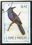 Sellos de Africa - Santo Tom� y Principe -  AVES.  ONYCHOGNATUS  FULGIDUS.