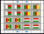 Stamps : America : ONU :  Banderas