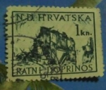 Stamps : Europe : Croatia :  segunda guerra mundial 